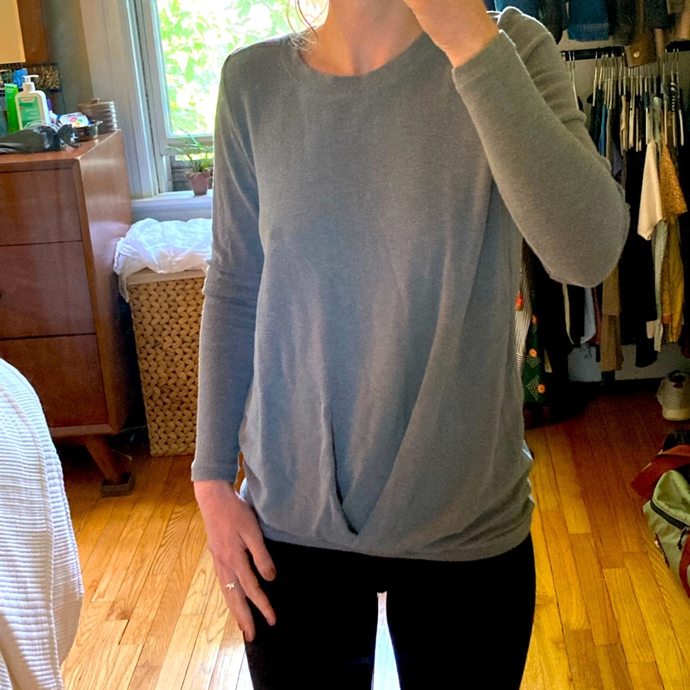 Prana Frosene Twist-Front Shirt, XS